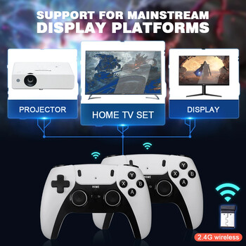 P5 PRO Κονσόλα παιχνιδιών βίντεο 2.4G Double Wireless Controller Game Stick 4K 41000 Games 128GB Retro GD10 Games Boy Χριστουγεννιάτικο δώρο