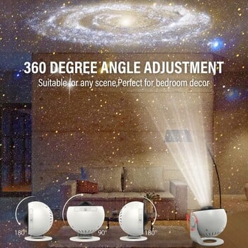 Night Light Galaxy Projector Starry Sky Projector Rotate Planetarium Lamp για Παιδικό Δώρο για την Ημέρα του Αγίου Βαλεντίνου Δώρο γάμου Deco