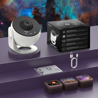 Öövalguse Galaxy projektor tähistaeva projektor Pööratav planetaariumilamp lastele Magamistoa Valentinipäeva kingitus pulmadekoratiiv