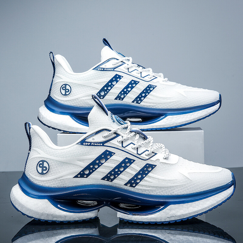 Paarjalatsid Meeste jalanõud Sport Vabaajajalatsid Moekingad Jooksujalatsid nööriga popkornist tald võrkkangas naiste lennujalatsid