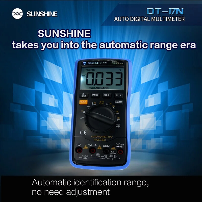SUNSHINE dt 17n Εύρος πολυμέτρων οθόνη LCD Πολύμετρο Αυτόματο ψηφιακό πολύμετρο είναι 35/6 αυτόματο ψηφιακό εργαλείο δοκιμής οργάνων