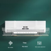 Διαφανές κλιματιστικό PET Παρμπρίζ περιορισμός βρεφών Αντι-ευθεία φυσώντας άνεμος κουκούλα αντιανεμική ασπίδα