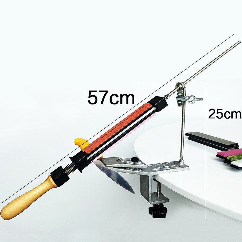 1 τμχ Χειροκίνητο σταθερό ακονιστή γωνίας Περιστρεφόμενη γωνία ρυθμιζόμενη για ακόνισμα Τραπεζοθήκη με σφιγκτήρα γρήγορης κοπής διαμαντιού