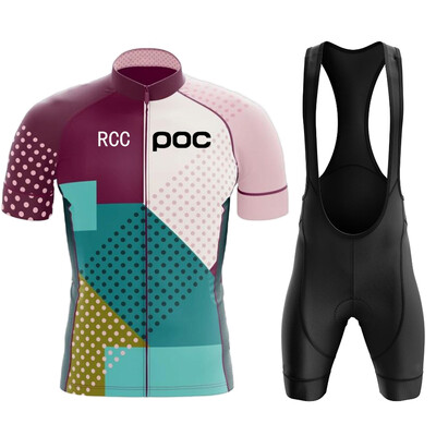 RCC POC Колоездачна Джърси Комплект лигавници MTB Униформа Велосипедно облекло Бързосъхнещо велосипедно облекло Дрехи Мъжки къси Maillot Culotte