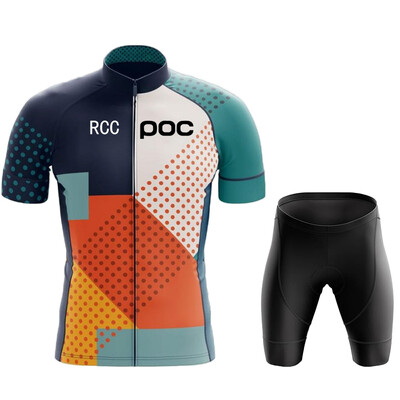 RCC POC Колоездачна Джърси Комплект лигавници MTB Униформа Велосипедно облекло Бързосъхнещо велосипедно облекло Дрехи Мъжки къси Maillot Culotte