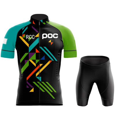 RCC POC Колоездачна Джърси Комплект лигавници MTB Униформа Велосипедно облекло Бързосъхнещо велосипедно облекло Дрехи Мъжки къси Maillot Culotte
