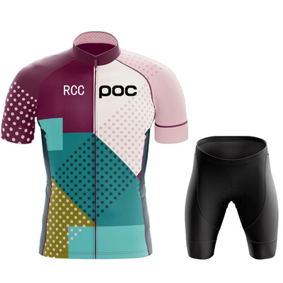 RCC POC Колоездачна Джърси Комплект лигавници MTB Униформа Велосипедно облекло Бързосъхнещо велосипедно облекло Дрехи Мъжки къси Maillot Culotte