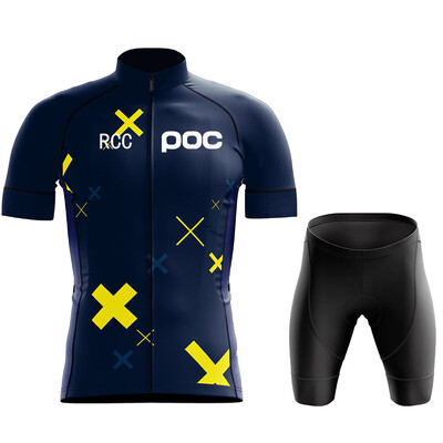 RCC POC Колоездачна Джърси Комплект лигавници MTB Униформа Велосипедно облекло Бързосъхнещо велосипедно облекло Дрехи Мъжки къси Maillot Culotte