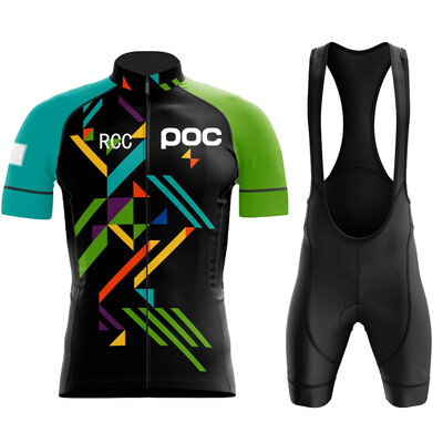 RCC POC Колоездачна Джърси Комплект лигавници MTB Униформа Велосипедно облекло Бързосъхнещо велосипедно облекло Дрехи Мъжки къси Maillot Culotte