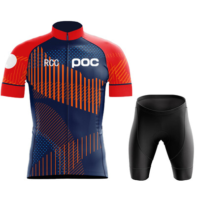 RCC POC Колоездачна Джърси Комплект лигавници MTB Униформа Велосипедно облекло Бързосъхнещо велосипедно облекло Дрехи Мъжки къси Maillot Culotte