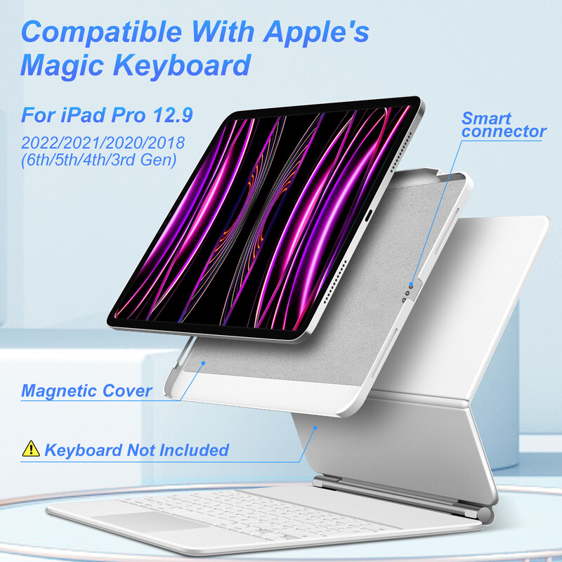 Magnetümbris iPad Pro 11 Air 4 Air 5 iPad Pro 12 9 12,9 6. 5. 4. 3. põlvkonna Magic Keyboardiga ühilduva ümbrisega pliiatsihoidja