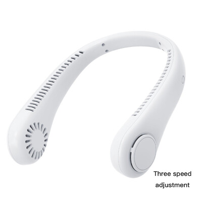 Naujas 3000 mA nešiojamas mini pakabinamas ant kaklo ventiliatorius be ašmenų kaklo juostos ventiliatoriaus skaitmeninis ekranas maitinimo oro aušintuvas USB įkraunamas elektrinis ventiliatorius