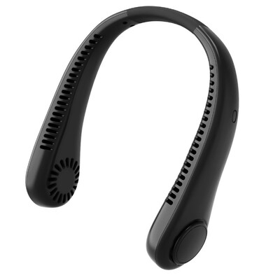 Naujas 3000 mA nešiojamas mini pakabinamas ant kaklo ventiliatorius be ašmenų kaklo juostos ventiliatoriaus skaitmeninis ekranas maitinimo oro aušintuvas USB įkraunamas elektrinis ventiliatorius