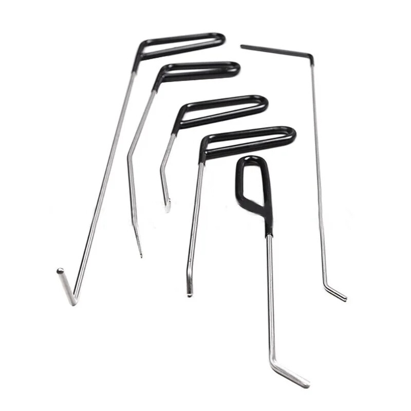 Auto keremõlkide eemaldamise raudkangi komplekt Auto rahe Mõlkide lahtivõtmise remont Konksud Tõukurvardad Autotöökoja jaoks