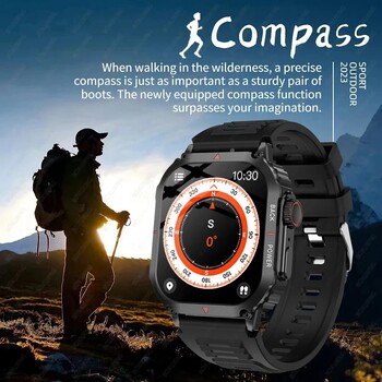 Νέο ανδρικό Smartwatch GPS Movement Track NFC Bluetooth Call AI Voice Assistant All-round Monitoring Health Sports Smartwatch 2024