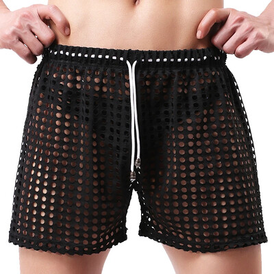 Meeste võrgust lauapüksid Ranna ujumisriided Bokserid Võrkpesu püksid vabaaja surfipüksid Kiirelt kuivavad