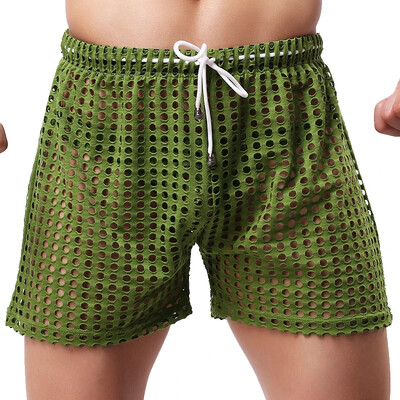 Meeste võrgust lauapüksid Ranna ujumisriided Bokserid Võrkpesu püksid vabaaja surfipüksid Kiirelt kuivavad