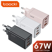 Toocki 67W GaN USB C įkroviklis Greito įkrovimo kelių spalvų C tipo įkroviklis skirtas Macook iPhone 15 14 13 12 Pro Max Samsung Xiaomi POCO