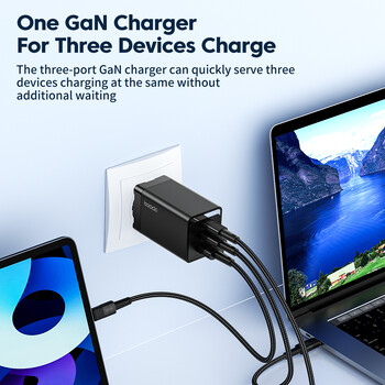 Φορτιστής Toocki 67W GaN USB C Γρήγορη φόρτιση Πολύχρωμος φορτιστής τύπου C για Macook iPhone 15 14 13 12 Pro Max Samsung Xiaomi POCO