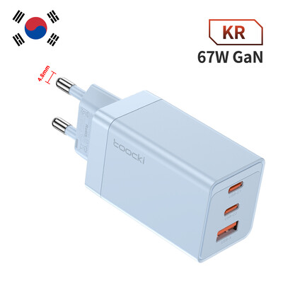 Toocki 67W GaN USB C įkroviklis Greito įkrovimo kelių spalvų C tipo įkroviklis skirtas Macook iPhone 15 14 13 12 Pro Max Samsung Xiaomi POCO