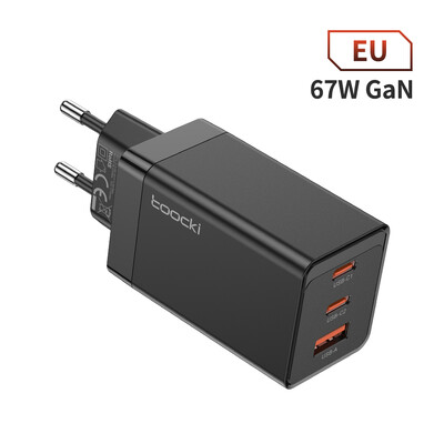 Toocki 67W GaN USB C įkroviklis Greito įkrovimo kelių spalvų C tipo įkroviklis skirtas Macook iPhone 15 14 13 12 Pro Max Samsung Xiaomi POCO