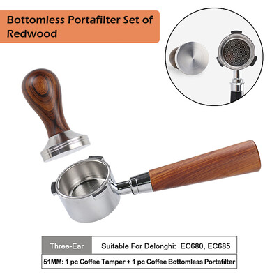 51 mm kavos dugno filtras, skirtas Delonghi EC680 EC685 pakaitinio filtro krepšelio espreso aparato rankenos kavinės priedai