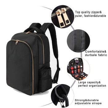 Barber Supplies Backpack Portable Clippers Organizer Hairstylist Tools Bag Τσάντα ταξιδιού μεγάλη χωρητικότητα Salon Storage Shoulders Bag