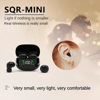 Безжични Bluetooth слушалки Mini Ultra Small Sleep New Invisible High Quality Sound Reduction за работа и класът не може да види