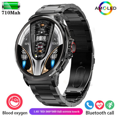 Uus meeste nutikell HD Bluetooth Call 1,85-tolline ekraan Smartwatch 710 mah suure akuga 400+ numbrilauaga nutikell Huaweile ja Xiaomile