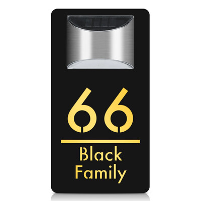 Individualūs išoriniai namo numeriai LED saulės šviesos lazeriu pjaustyti akrilo plokštės namo numeris lauko viešbučio buto numerio durų ženklas