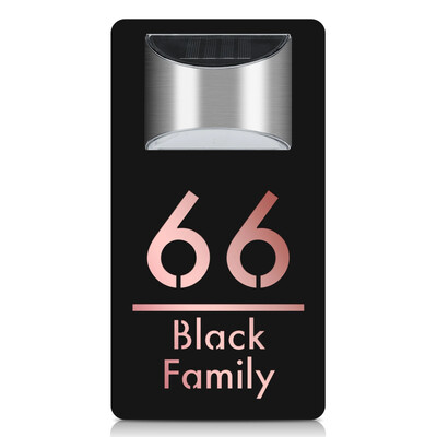 Individualūs išoriniai namo numeriai LED saulės šviesos lazeriu pjaustyti akrilo plokštės namo numeris lauko viešbučio buto numerio durų ženklas