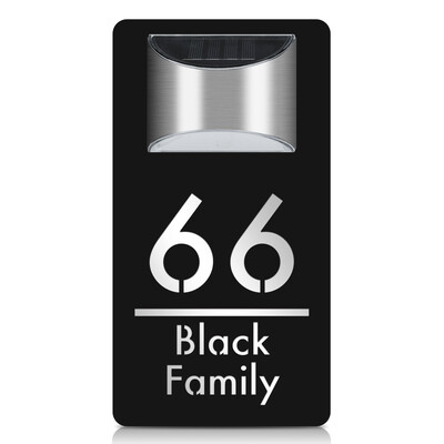 Individualūs išoriniai namo numeriai LED saulės šviesos lazeriu pjaustyti akrilo plokštės namo numeris lauko viešbučio buto numerio durų ženklas