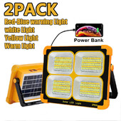 Uus laetav päikeseenergia prožektorivalgusti välistingimustes kaasaskantav LED-reflektor kohtvalgusti laetav projektori prožektori ehituslamp