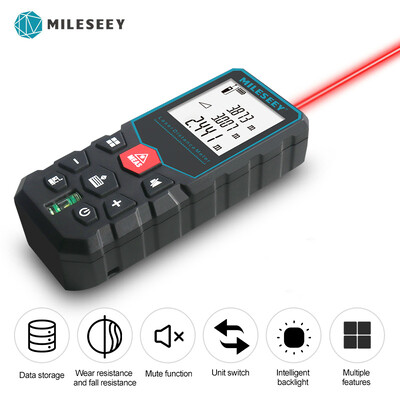 MILESEEY lāzera attāluma mērītājs X5 60 m augstas precizitātes lāzera mērlente, vairāku mērījumu elektroniskais lineāls, piegāde 3–10 dienu laikā