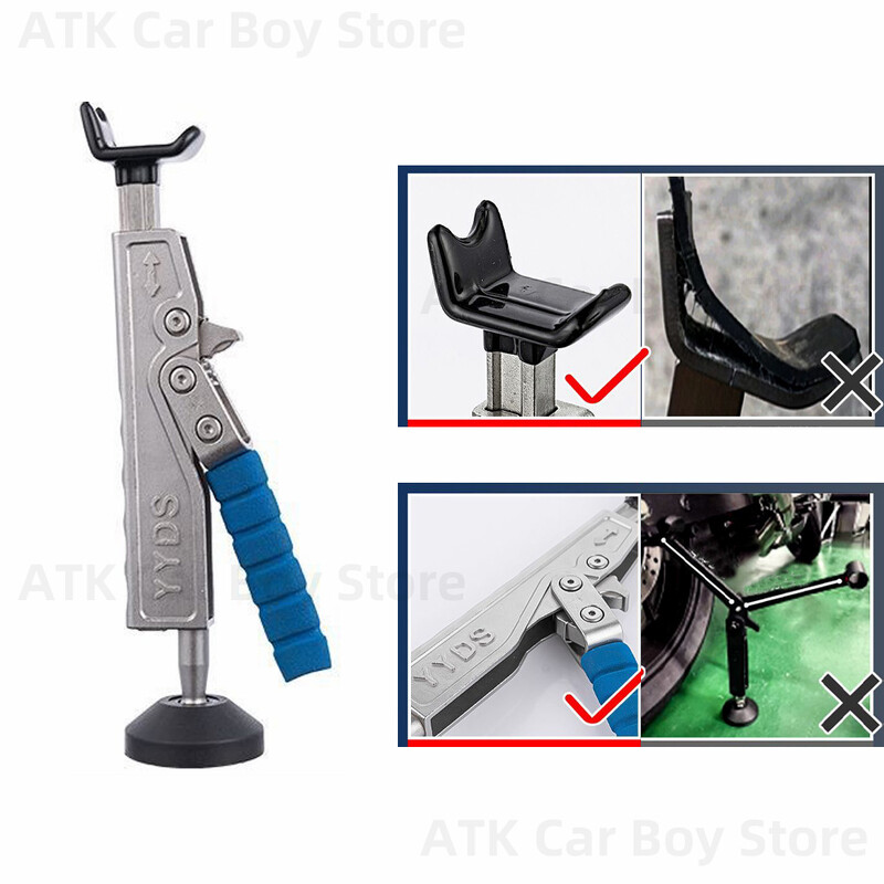 Kit de ridicare portabil pentru motociclete din oțel inoxidabil pentru curățarea și reglarea lanțului mașinii Structura de ridicare cu clichet Coborâre rapidă de ridicare