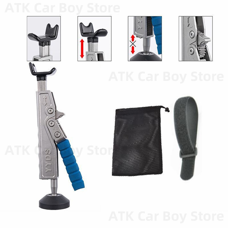 Kit de ridicare portabil pentru motociclete din oțel inoxidabil pentru curățarea și reglarea lanțului mașinii Structura de ridicare cu clichet Coborâre rapidă de ridicare