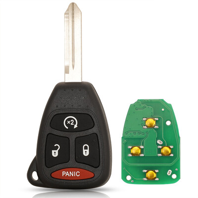 Jingyuqin 315/433mhz KOBDT04A Cheie de la distanță pentru mașină, buton 3/4 pentru Dodge Chrysler Jeep Dakota Durango Charger 300 Aspen Grand Cherokee