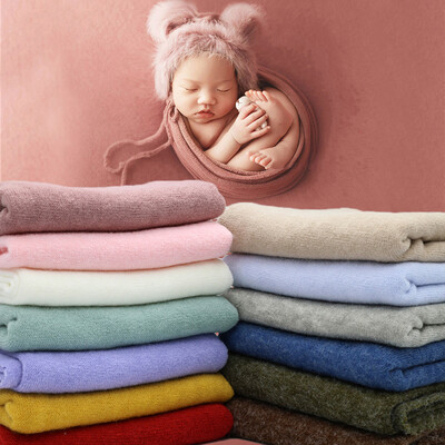 150*160cm Rekviziti za fotografiranje novorođenčadi Omoti Pokrivač Beba dojenčad Foto pozadine Tkanine Dodaci za snimanje Studio Rastezljiva folija