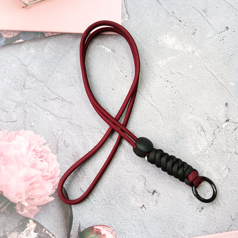 Snur pentru telefon mobil Snur creativ scurt impletit Husa pentru telefon mobil Breloc detasabil anti-pierdere 46CM Noduri asortate culori