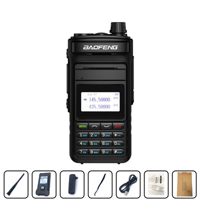 BAOFENG P15UV Walkie Talkie de mare putere cu rază lungă dublă bandă 999 de canale Emițător-receptor HF portabil Radiouri cu 2 căi UV-13 modernizate