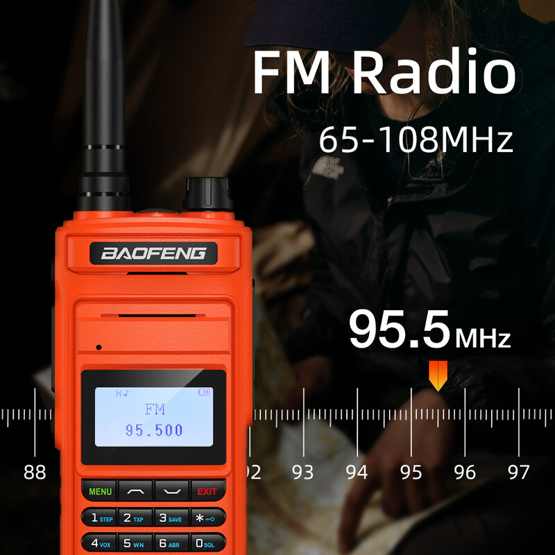 BAOFENG P15UV Walkie Talkie velike snage Dual Band Dual Band 999 kanala Ručni HF primopredajnik 2Way Ham Radio UV-13 Nadograđen