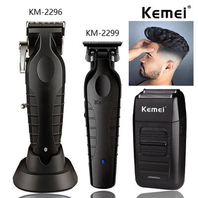 Kemei KM-2296 KM-2299 KM-1102 Επαγγελματικό κιτ κουρευτικής τρίχας Ηλεκτρική ξυριστική μηχανή ανδρικής μηχανής κοπής Ανδρική μηχανή κοπής