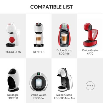 Адаптер за многократно пълнене iCafilas за Dolce Gusto Coffee Capsule Milk Form Filter Pod Неръждаема стомана за Geino S Coffee Maker Mahcine