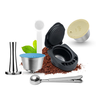 Adaptor reîncărcabil iCafilas pentru capsulă de cafea Dolce Gusto, filtru cu formă de lapte, oțel inoxidabil, pentru aparatul de cafea Geino S Mahcine