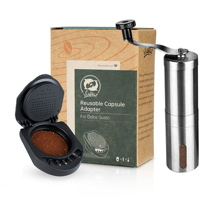 Adaptor reîncărcabil iCafilas pentru capsulă de cafea Dolce Gusto, filtru cu formă de lapte, oțel inoxidabil, pentru aparatul de cafea Geino S Mahcine