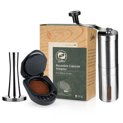 Adaptor reîncărcabil iCafilas pentru capsulă de cafea Dolce Gusto, filtru cu formă de lapte, oțel inoxidabil, pentru aparatul de cafea Geino S Mahcine