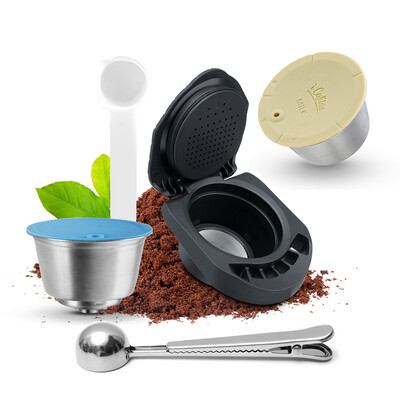Adaptor reîncărcabil iCafilas pentru capsulă de cafea Dolce Gusto, filtru cu formă de lapte, oțel inoxidabil, pentru aparatul de cafea Geino S Mahcine