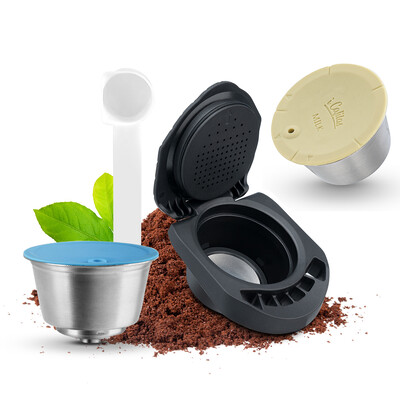 Adaptor reîncărcabil iCafilas pentru capsulă de cafea Dolce Gusto, filtru cu formă de lapte, oțel inoxidabil, pentru aparatul de cafea Geino S Mahcine