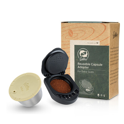 Adaptor reîncărcabil iCafilas pentru capsulă de cafea Dolce Gusto, filtru cu formă de lapte, oțel inoxidabil, pentru aparatul de cafea Geino S Mahcine