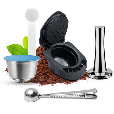 Adaptor reîncărcabil iCafilas pentru capsulă de cafea Dolce Gusto, filtru cu formă de lapte, oțel inoxidabil, pentru aparatul de cafea Geino S Mahcine